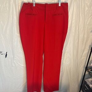 Calvin Klein Elegant Red Dress Pants